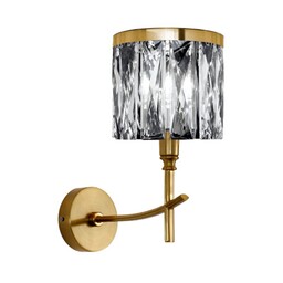 Eurofirany Lampa ścienna kinkiet Krystal 2 25x13x30 złota 01