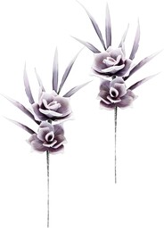 Sztuczna róża, kwiaty, gałązka róży, pojedynczy bukiet ślubny, dekoracja, kwiat, łodyga, pąki, gałąźka, kwiaty, gałązka dekoracyjna, sztuczna gałązka