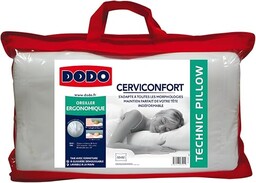 DODO Poduszka z pamięcią kształtu 32x52 Poduszka na szyję Wsparcie szyjki macicy Ergonomiczny kształt Poszewka zdejmowana Można prać w pralce w temperaturze 40 C