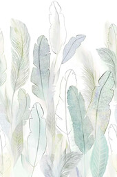 Fototapeta mural pióra Grandeco Orom 2 A73501 159x280 cm