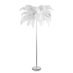 Eurofirany Lampa podłogowa Feri 6 95x180 srebrna biała 01