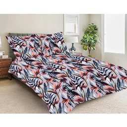 Matex Pościel satynowa 160x200 fioletowa rajski ogród SE-48A Exclusive 2