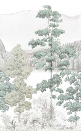 Fototapeta mural pejzaż górski Grandeco Orom 2 A73701 159x280 cm