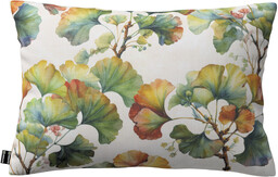 Poszewka Kinga na poduszkę prostokątną, wielobarwne kwiaty na białym tle, 60 x 40 cm, Botanic Viscose
