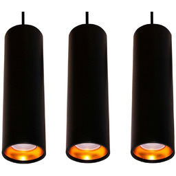 LAMPA wisząca LATI 307583 Polux metalowa OPRAWA listwa ZWIS tuby czarne