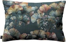 Poszewka Kinga na poduszkę prostokątną, liście miłorzębu na granatowym tle, 60 x 40 cm, Botanic Viscose