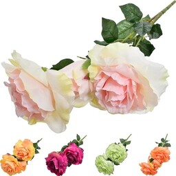 KWIAT SZTUCZNY RÓŻA GIGANT x 3 65 cm