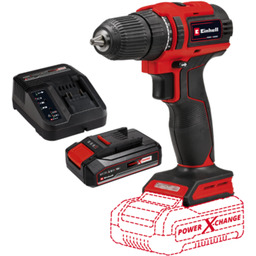 EINHELL Wiertarko-wkrętarka EINHELL TE-CD 18/40 LI BL Solo + Akumulator 4512097 2.5 Ah 18V + Ładowarka