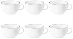 Seltmann Lido Black Line 350ml Zestaw filiżanek