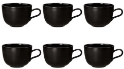 Seltmann Liberty Velvet Black 6 elementów 380ml Zestaw filiżanek