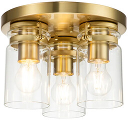 Plafon Brinley szczotkowany mosiądz KL-BRINLEY-F-BB - Elstead