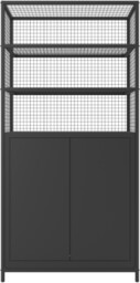 Wysoka metalowa szafka z półkami LOFT LOV 6C