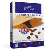 Filtry do kawy Finum Filters No.2 Brązowe - 100szt.