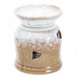 Kominek Zapachowy Ceramiczny Serce Brąz