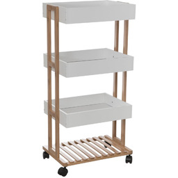 5five Simply Smart Uniwersalny regał mobilny z 4 poziomami, 30 x 41 x 88 cm