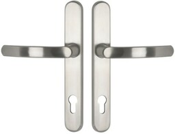 1955/2082 - Komplet klamek na szyldzie 35 mm, stal szlachetna