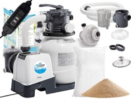 Pompa filtrująca piaskowa Intex 7 900 l/h 26646GS + PIASEK