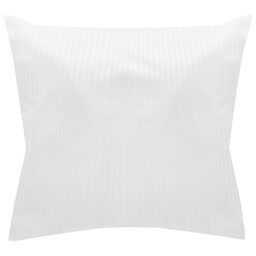 Darymex Poszewka hotelowa 40x40 biała adamaszkowa na zakładkę paski 4 mm