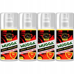 Spray na komary kleszcze muchy Mugga Strong 50% 4x