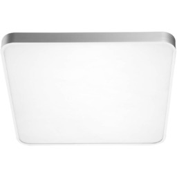Lampa sufitowa plafon kwadratowy SIERRA LED 80W szer. 80cm srebrny