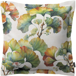 Poszewka Mona na poduszkę, wielobarwne kwiaty na białym tle, 45 x 45 cm, Botanic Viscose