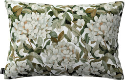 Poszewka Kinga na poduszkę prostokątną, zielone liście na białym tle, 47 x 28 cm, Botanic Viscose