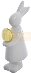 FIGURKA CERAMICZNA KRÓLIK Z JAJKIEM