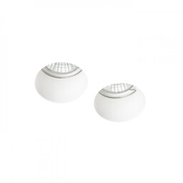QUO R II lampa sufitowa wpuszczana gipsowa 230V GU10 2x35W - R12900