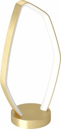 EGLO Vallerosa lampa stołowa LED elegancka lampka nocna, lampa stołowa do salonu i sypialni, metal ze szczotkowanego mosiądzu, ciepła biel