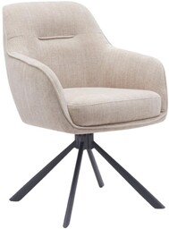 Krzesło obrotowe do jadalni Avola (40004), beżowe, nowoczesne