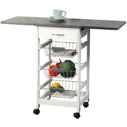 Kesper Barek kuchenny na kółkach z rozkładanym blatem