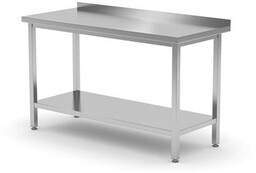 Hendi Stół roboczy przyścienny z półką - skręcany, o wym. 800x700x850 mm I Hendi