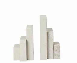 Kristina dam studio SCULPTURE Rzeźba Kamienna - Podpórka do Książek 2 Szt.