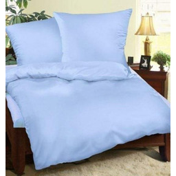 Karo Pościel z kory 140x200 niebieska 11 jednobarwna 100% bawełna guziki