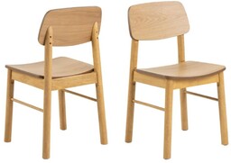 Krzesło do jadalni Barlow dąb matowy (08755), drewniane