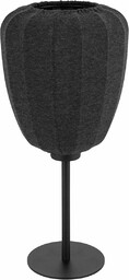 EGLO Barlaston lampa stołowa japoński design lampka nocna, lampa stołowa do salonu i sypialni, szary i czarny metal, oprawka E27