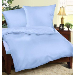 Extrapościel Pościel bawełniana 160x200 jednobarwna Niebieska Nowość