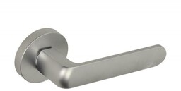 Klamka drzwiowa GAMET ORGANIC DH29-26J-G8 z rozetą okrągłą, chrom/satyna