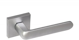 Klamka drzwiowa GAMET ORGANIK DH29-26JK-G8 z rozetą kwadratową, chrom/satyna