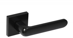 Klamka drzwiowa GAMET ORGANIC DH29-26JK-L31 z rozetą kwadratową, czarny mat