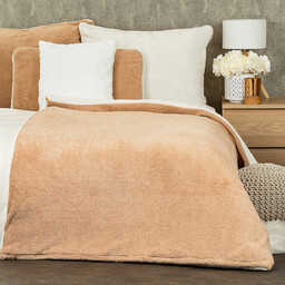 4Home Pościel z barankiem Teddy beżowy, 140 x 200 cm, 70 x 90 cm, beżowy