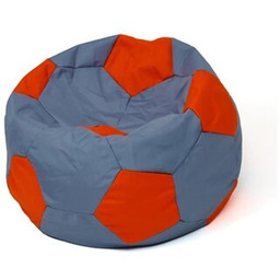 GO GIFT Pufa worek Piłka 8 Szaro-czerwony XL 120 cm