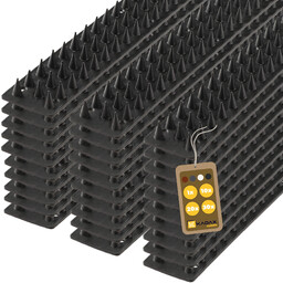 Plastikowe kolce Tosta przeciw ptakom 4,5 x 50 cm czarne 30 szt.