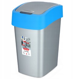 Kosz na śmieci Curver Flip Bin 25L, niebieski