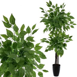 SZTUCZNE DRZEWKO FIKUS BENJAMIN ROŚLINA W DONICY 120 CM