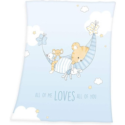 Herding Tiger Dreamer miękki koc brzoskwiniowy, 75 x 100 cm, poliester, kremowy/wielokolorowy