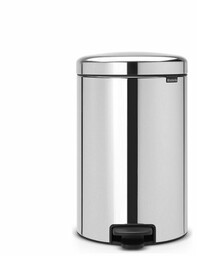 Brabantia Poland Sp. Z.o.o Kosz Pedałowy NEWICON 20L Brilliant Steel metalowe wiaderko
