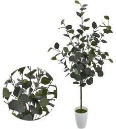 DRZEWKO EUKALIPTUSOWE SZTUCZNE W DONICZCE 110 CM