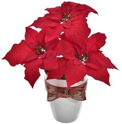 STROIK ŚWIĘTA KOMPOZYCJA SZTUCZNE KWIATY LIŚĆ