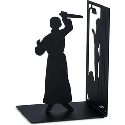 balvi - Psyco czarne podpórki na książki z metalu. Oryginalny design